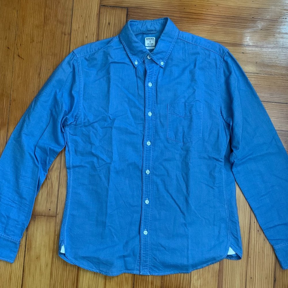 Bonobos M Slim Light Blue Washed Oxford